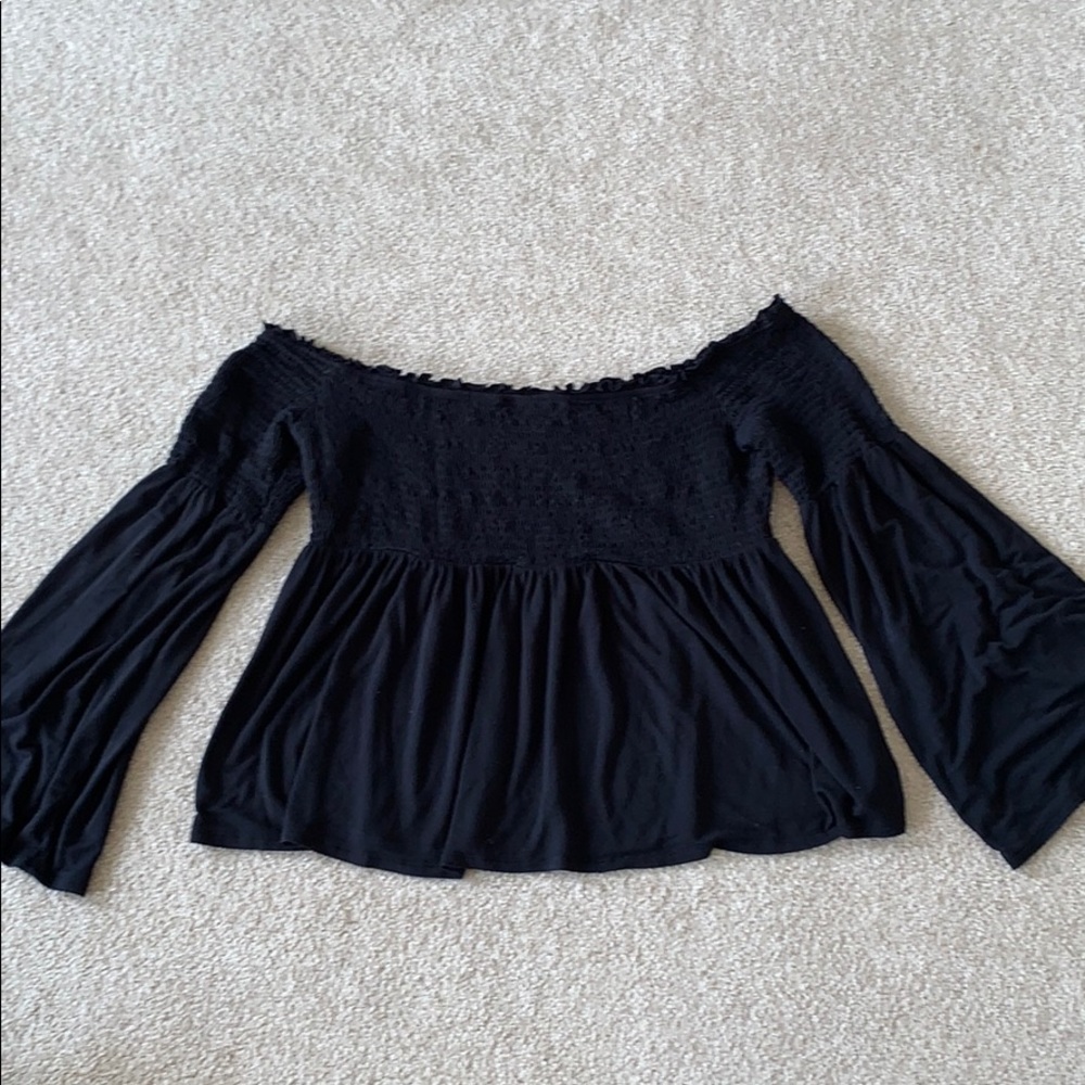 Cotton peasant off the shoulder top